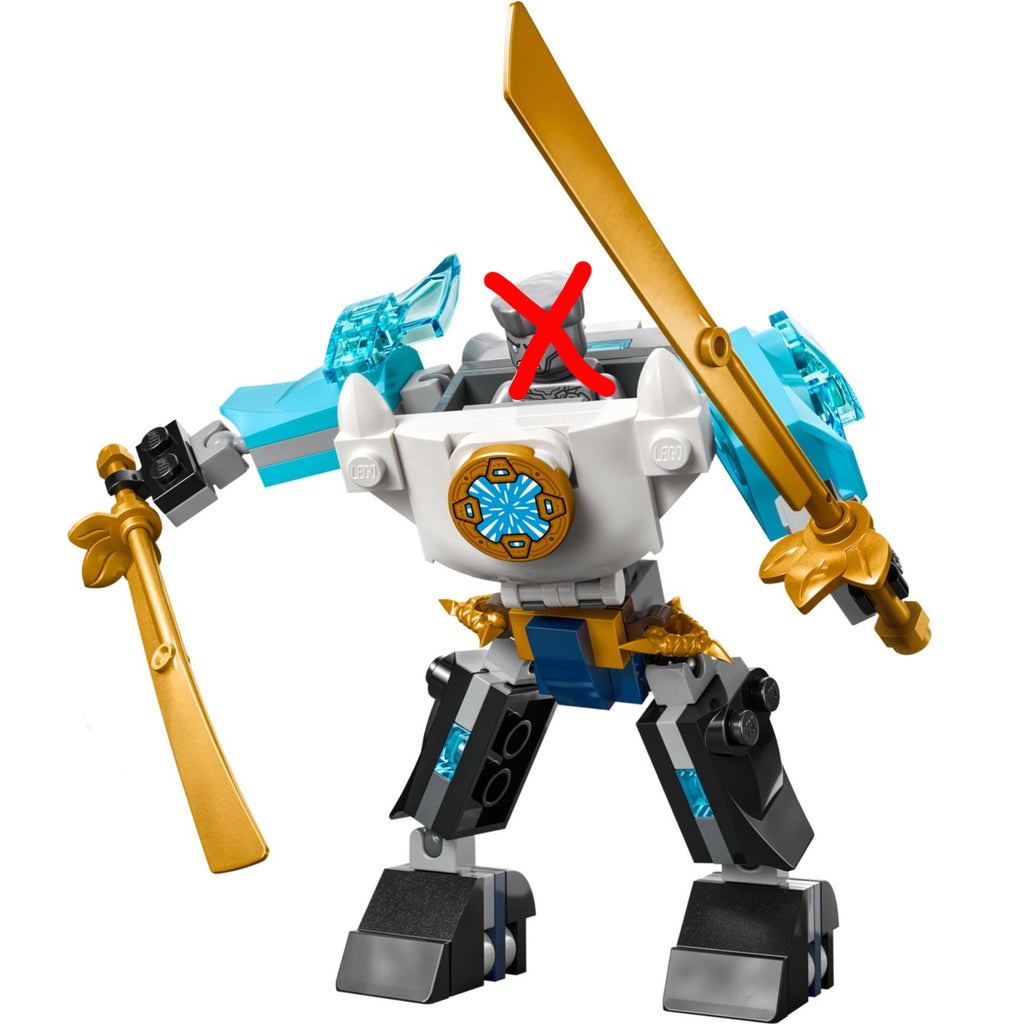 LEGO NINJAGO 71761 Zane's Power Up Mech EVO Set (No Minifigures) Unused (No Box)