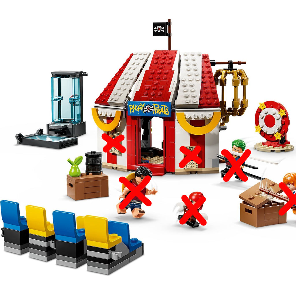 LEGO One Piece 75637 Buggy the Clown's Circus Tent Set (No Minifigures) Unused (No Box)