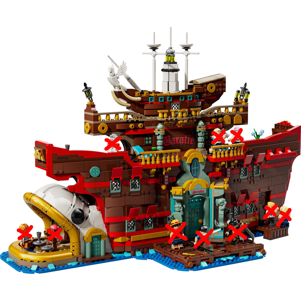 LEGO One Piece 75640 The Baratie Floating Restaurant Set (No Minifigures) Unused (No Box)