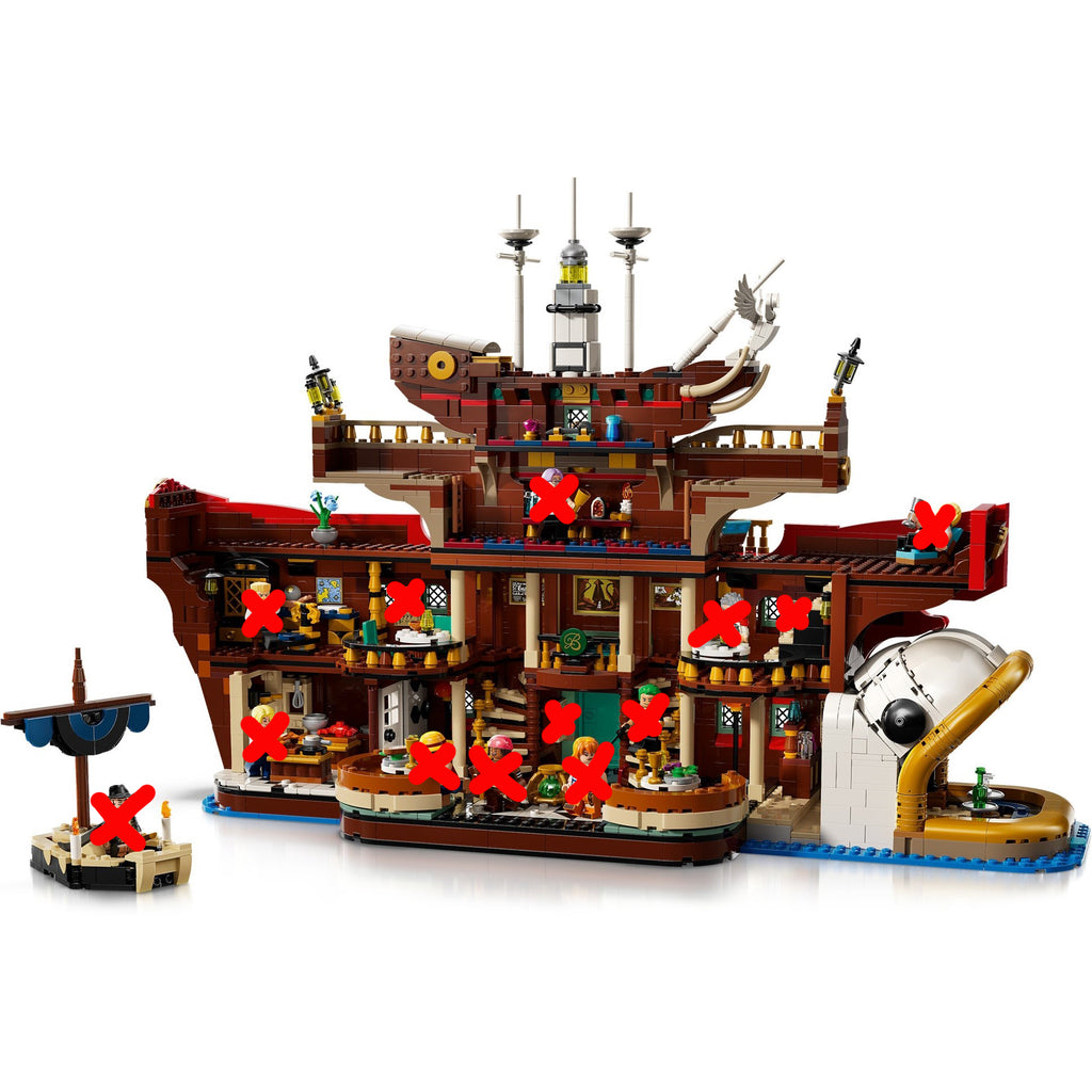 LEGO One Piece 75640 The Baratie Floating Restaurant Set (No Minifigures) Unused (No Box)