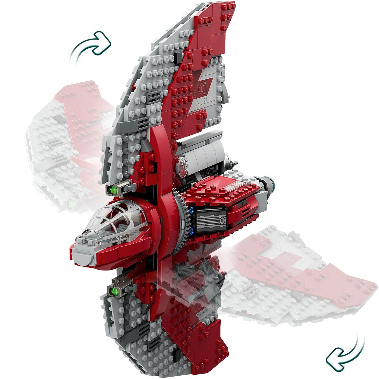 LEGO Star Wars 75362 Ahsoka Tano T-6 Jedi Shuttle Set (No Minifigures) Unused (No Box)