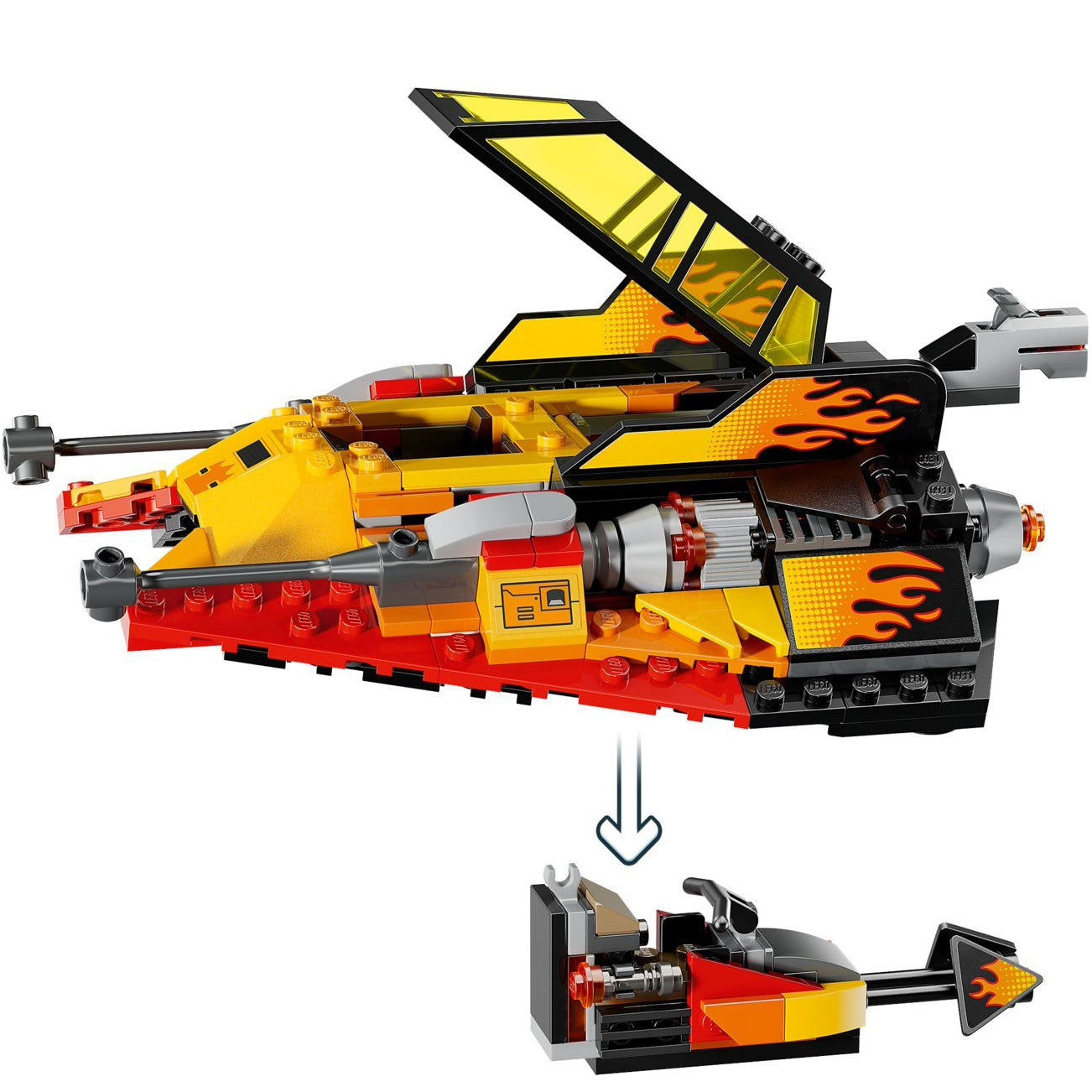 LEGO Star Wars 75414 The Force Burner Snowspeeder Set (No Minifigures) Unused (No Box)